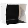 Voir la diapositive 3 : VIDAXL Boîte a lumiere studio LED pliable 40x34x37 cm Plastique Blanc