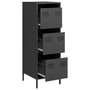 Voir la diapositive 4 : VIDAXL Buffet haut noir 39x35x103,5 cm acier