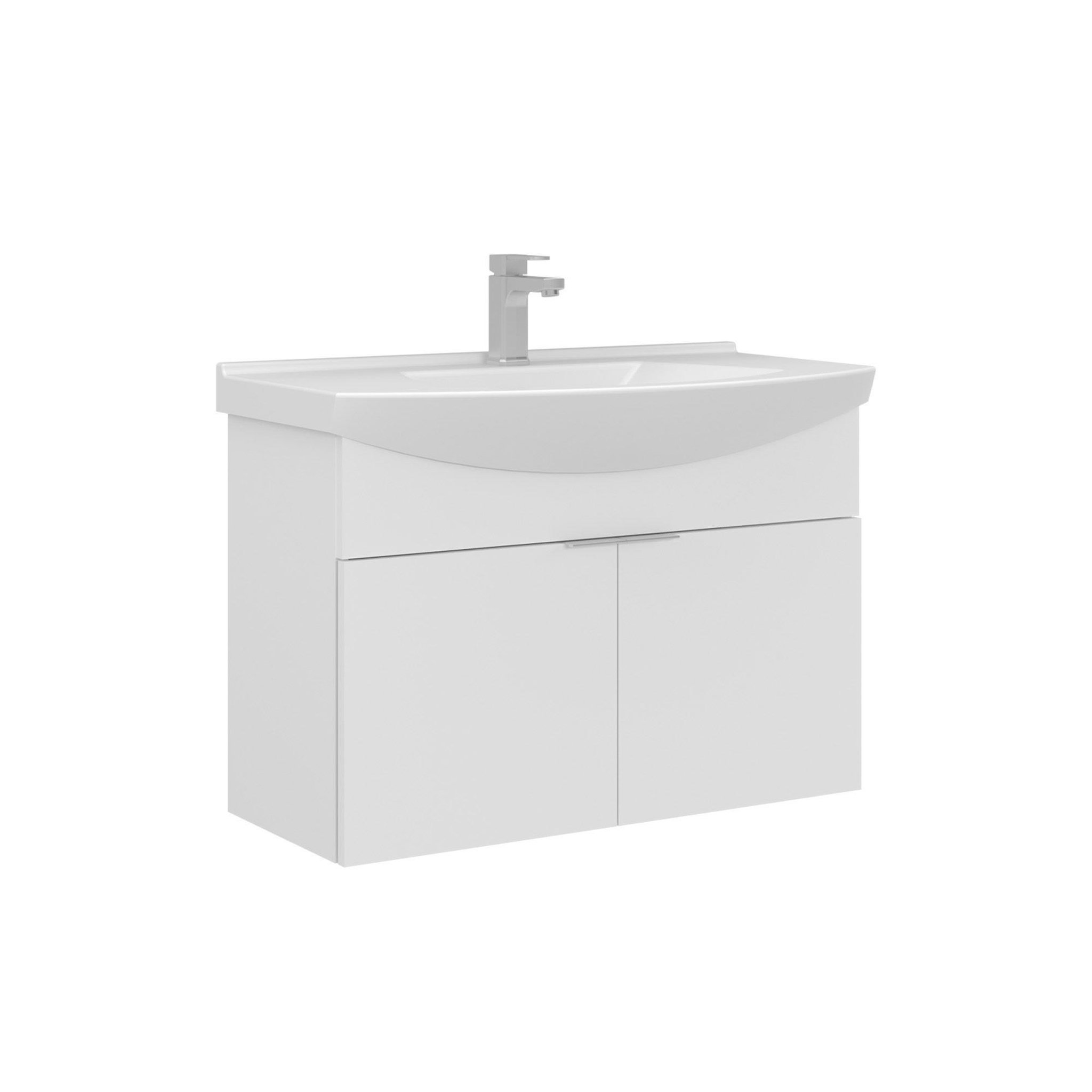 Habitat et Jardin Meuble Vasque  Purus 80  - 80 x 50 x 58 cm - White