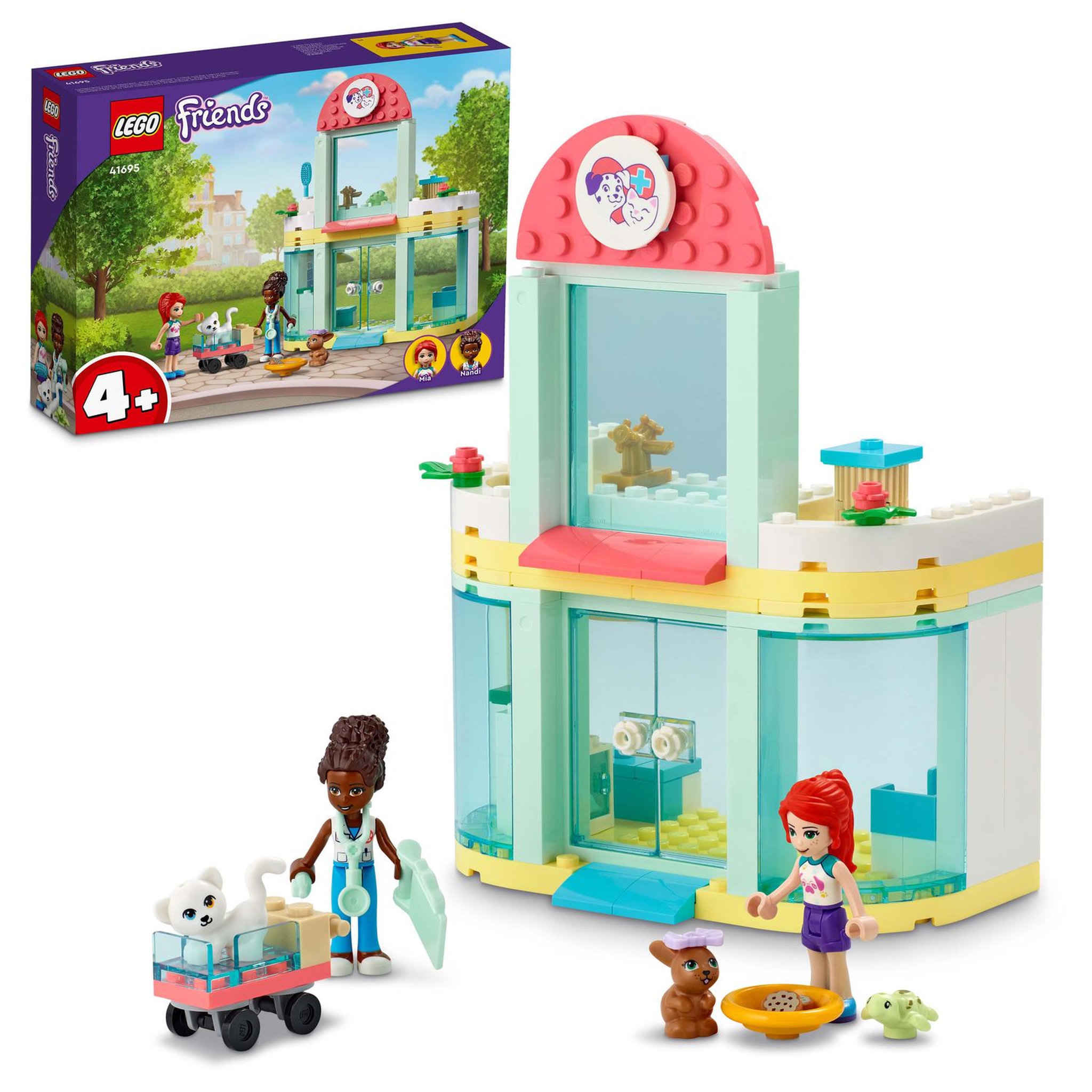 Voir la diapositive 2 : LEGO Friends 41695 La Clinique Vétérinaire, Jouet pour Enfants +4 ans, Figurines Animaux