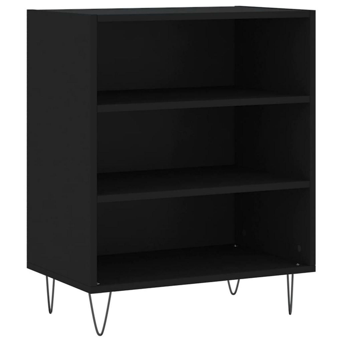 VIDAXL Buffet noir 57x35x70 cm bois d'ingenierie