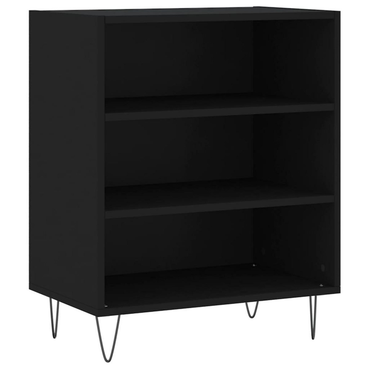 VIDAXL Buffet noir 57x35x70 cm bois d'ingenierie