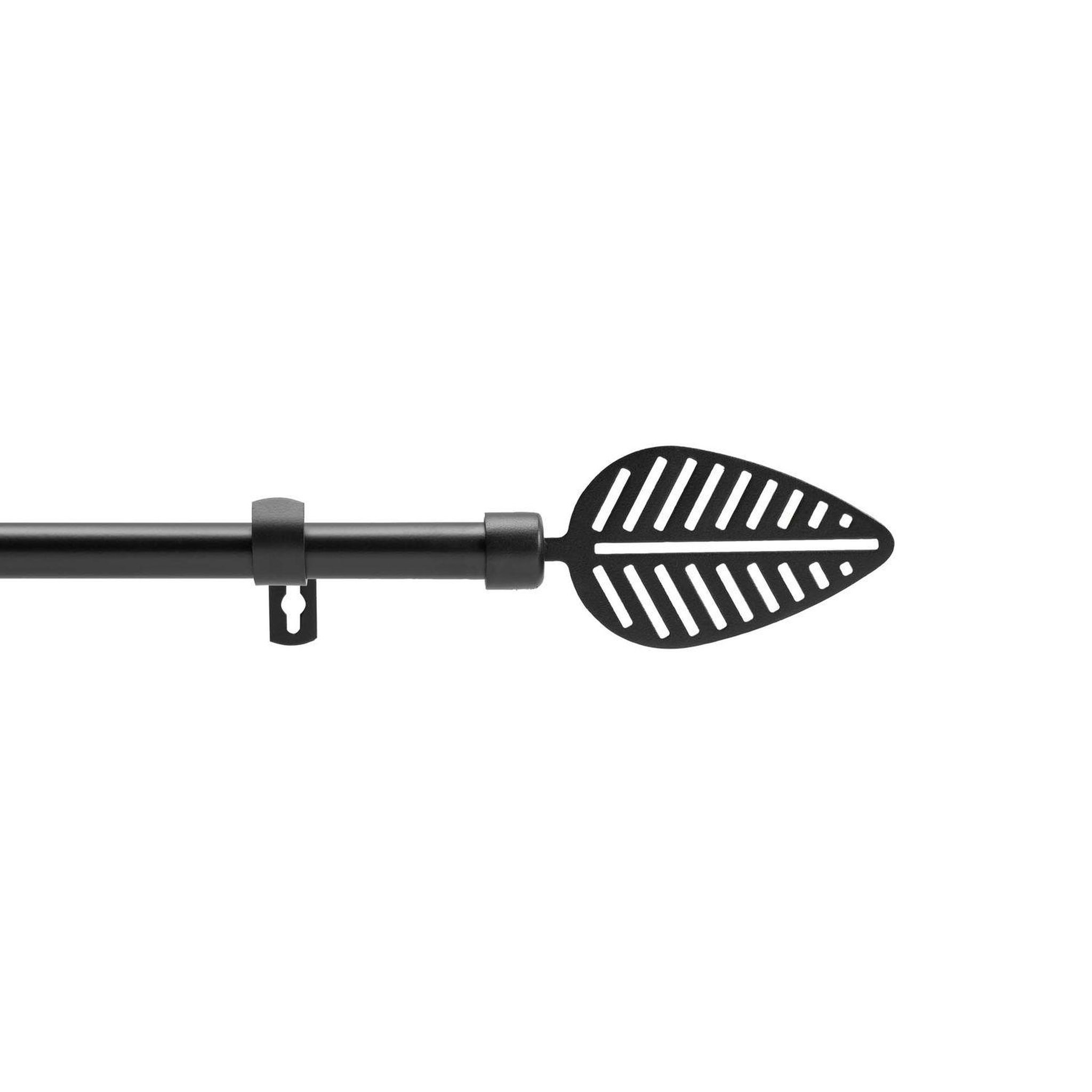 Douceur d'Intérieur Kit de tringle à rideaux extensible leaf. Coloris disponibles : Noir, Blanc