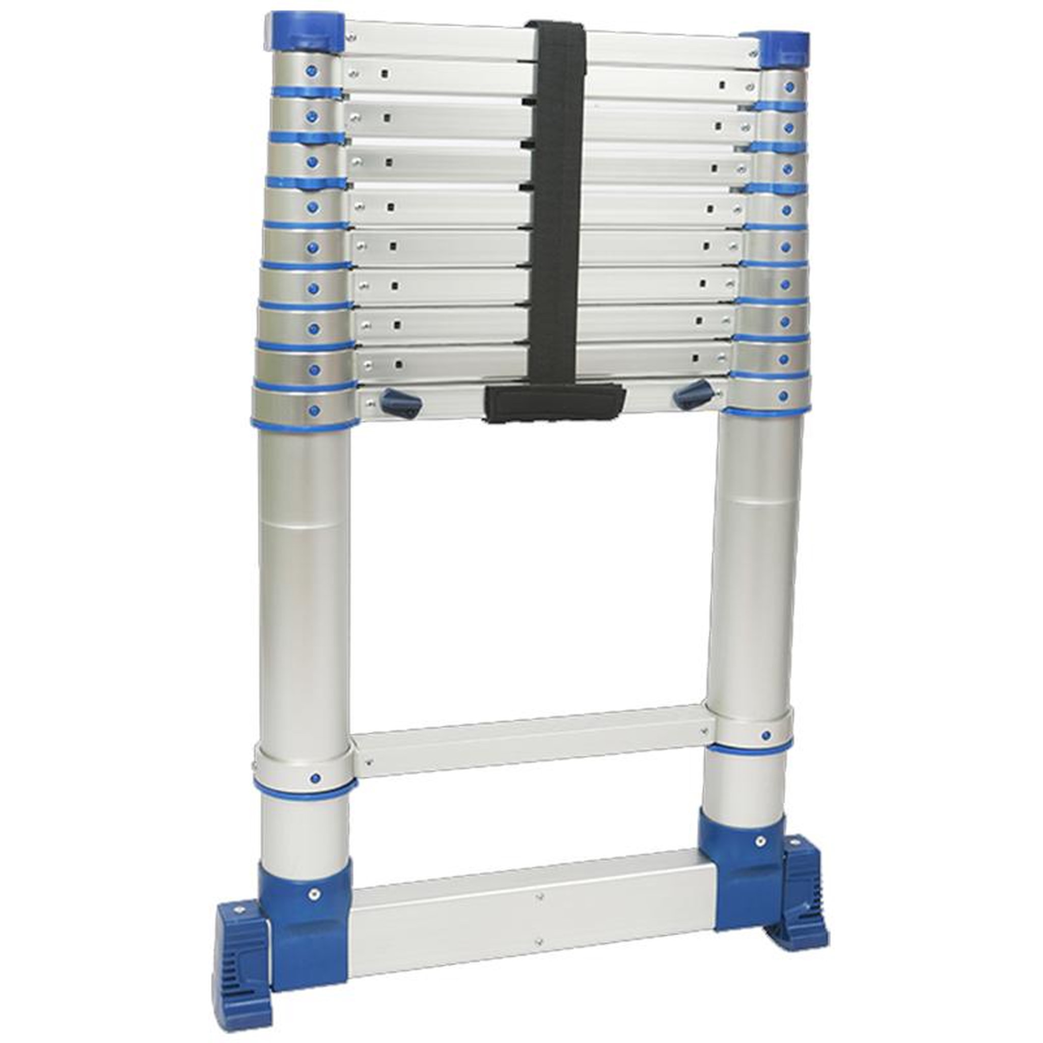 Voir la diapositive 4 : TUBESCA COMABI Echelle télescopique aluminium 4.4m - 94844