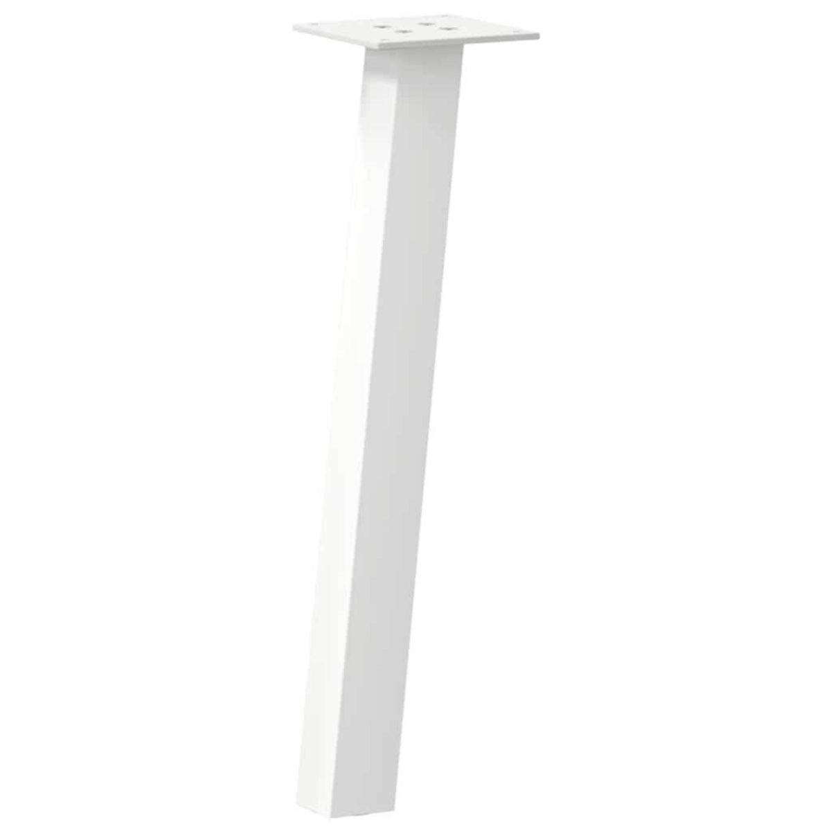 VIDAXL Pieds de table basse 4 pcs blanc 42 cm acier