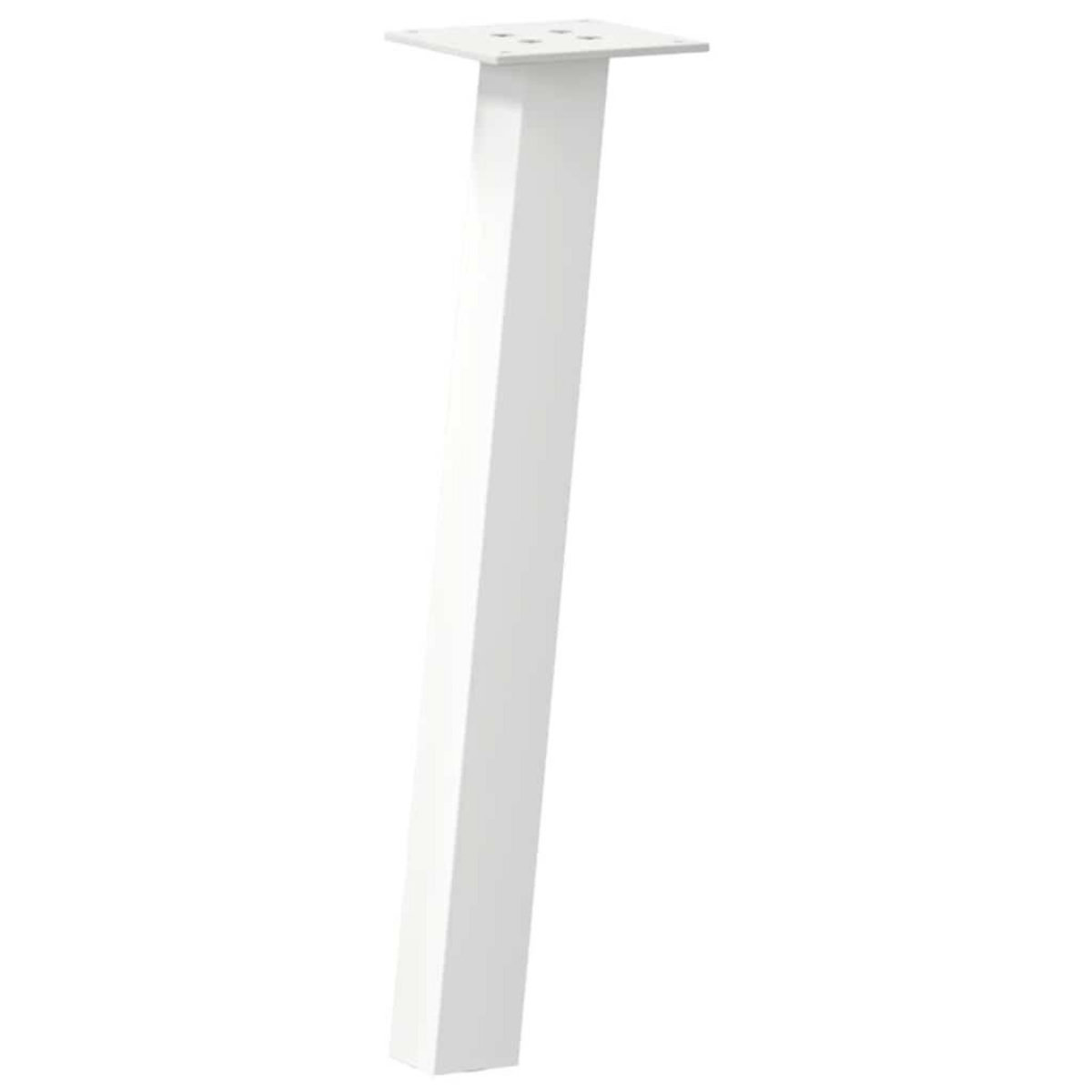 VIDAXL Pieds de table basse 4 pcs blanc 42 cm acier
