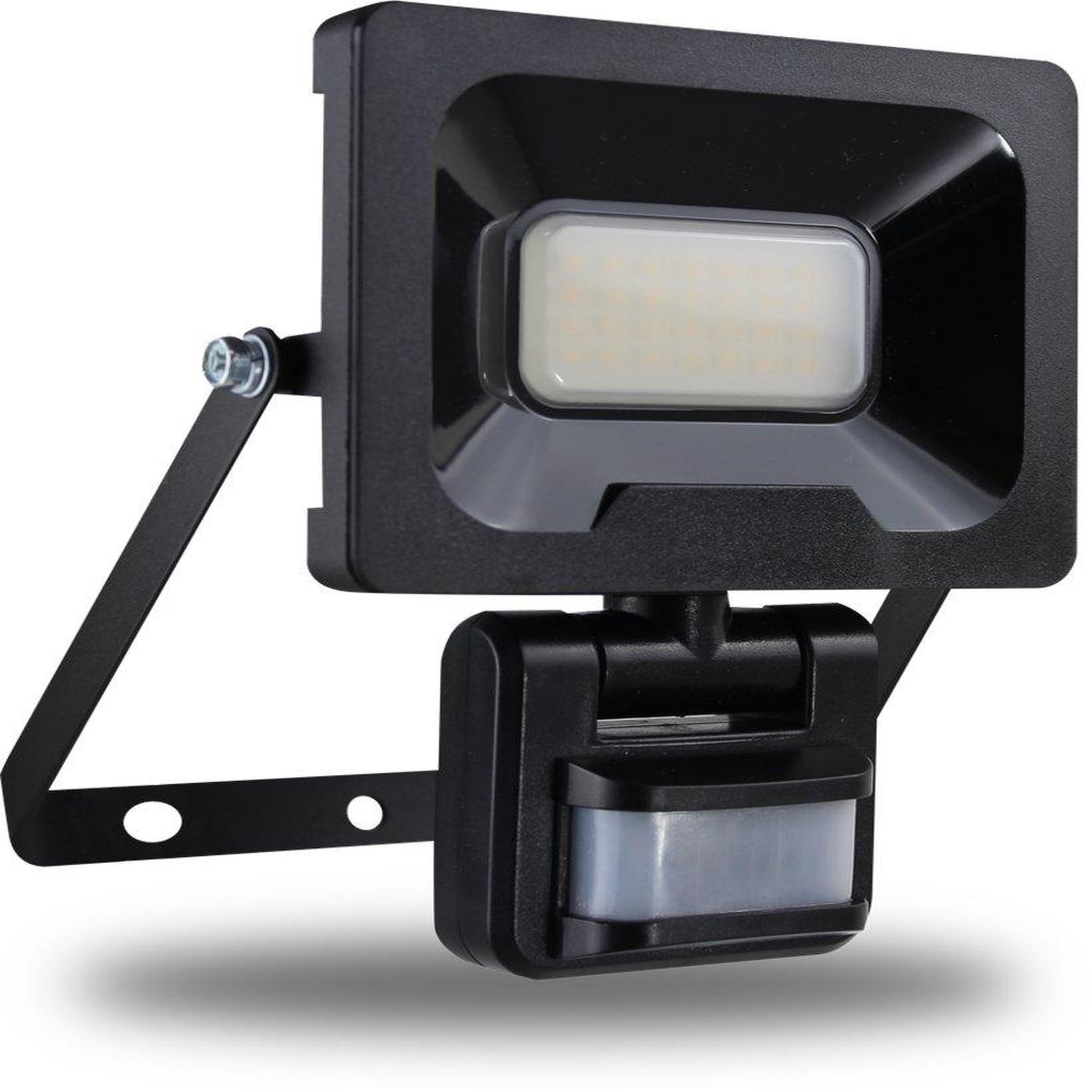 CENTRALE BRICO Projecteur mural nino 20w 1600lm - detecteur de mouvement - noir