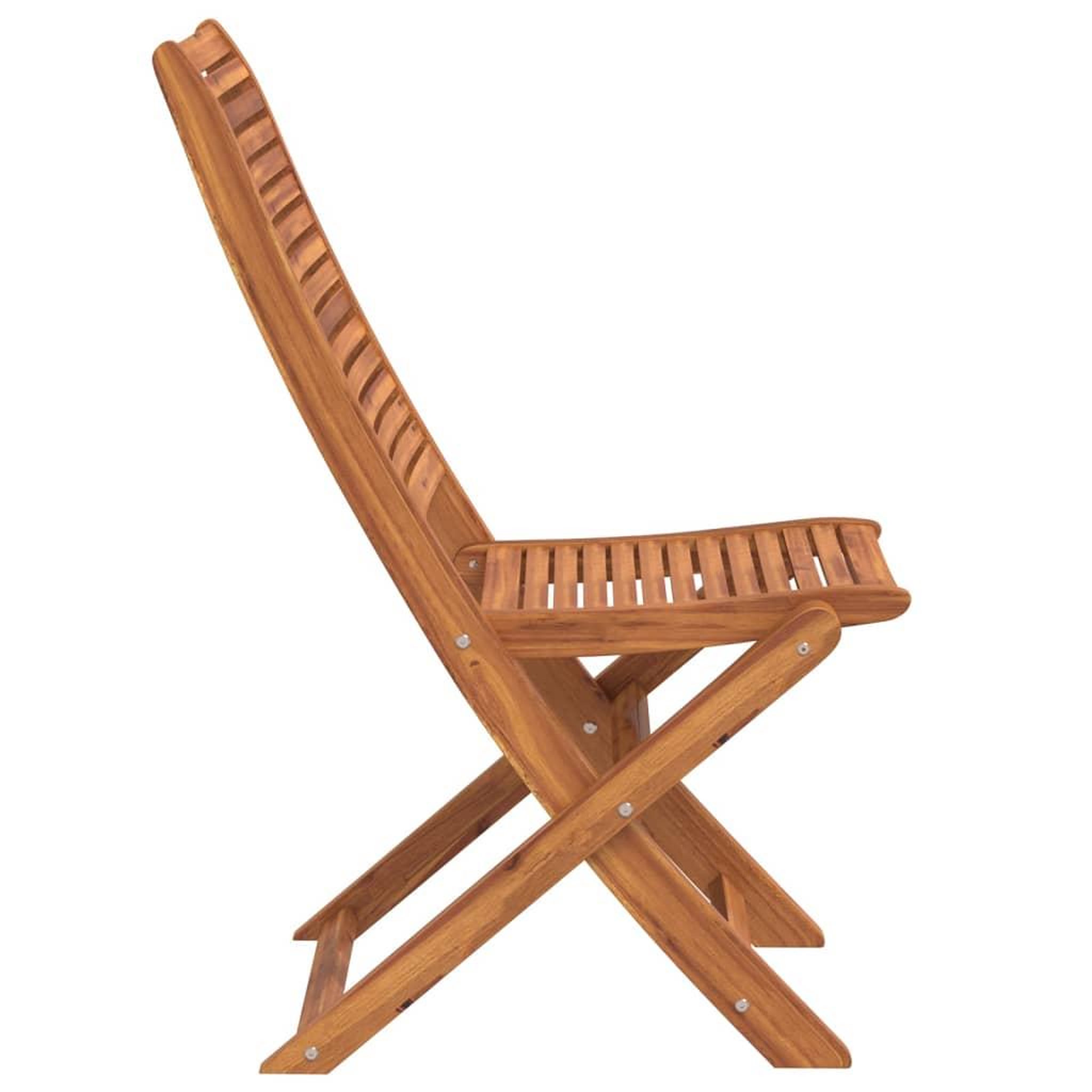 Voir la diapositive 5 : VIDAXL Chaises pliantes de jardin lot de 2 bois d'acacia solide