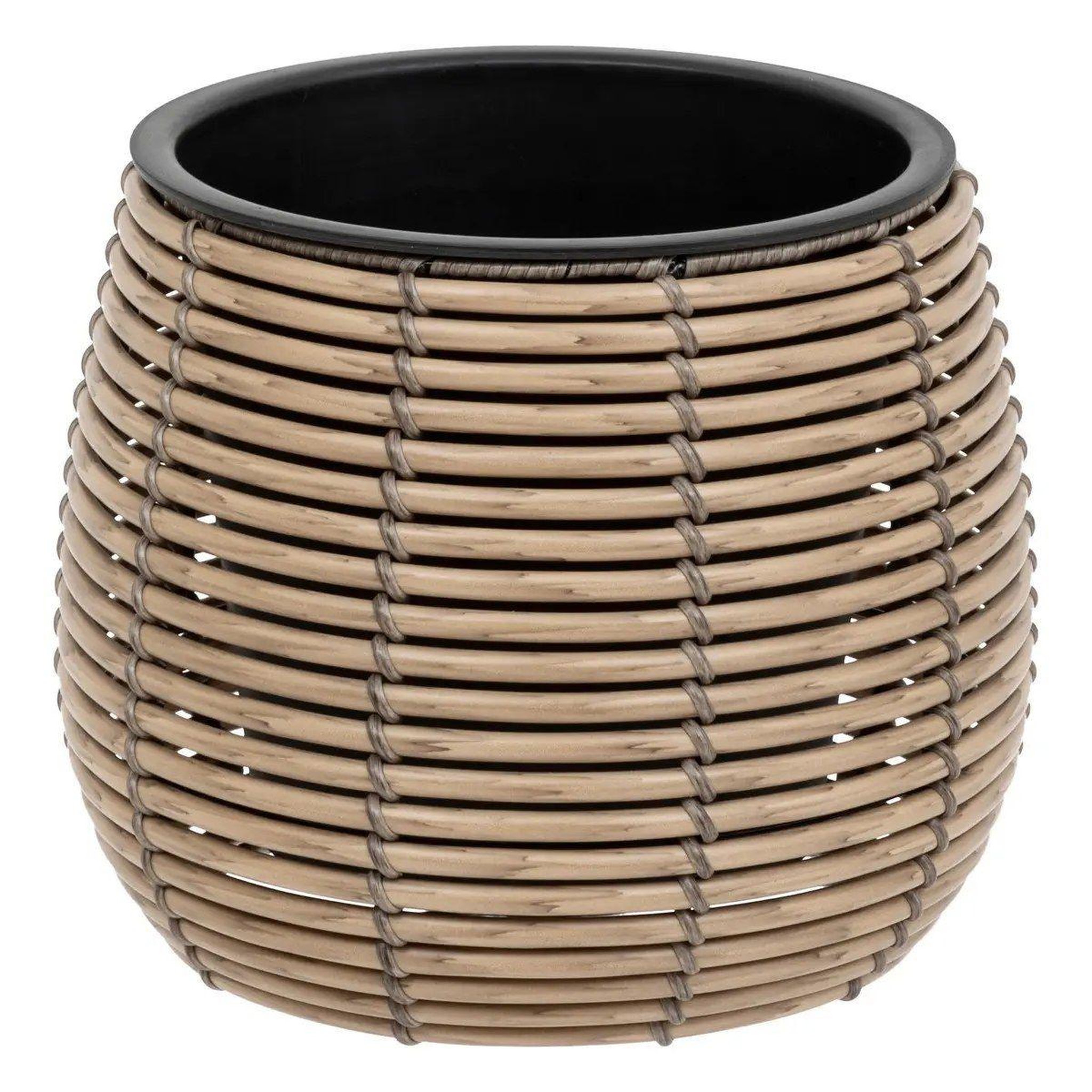 Voir la diapositive 3 : ATMOSPHERA Lot de 3 cache-pots  cam  34cm beige