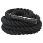 Voir la diapositive 5 : VIDAXL Corde de combat noir 9 m 6,8 kg polyester