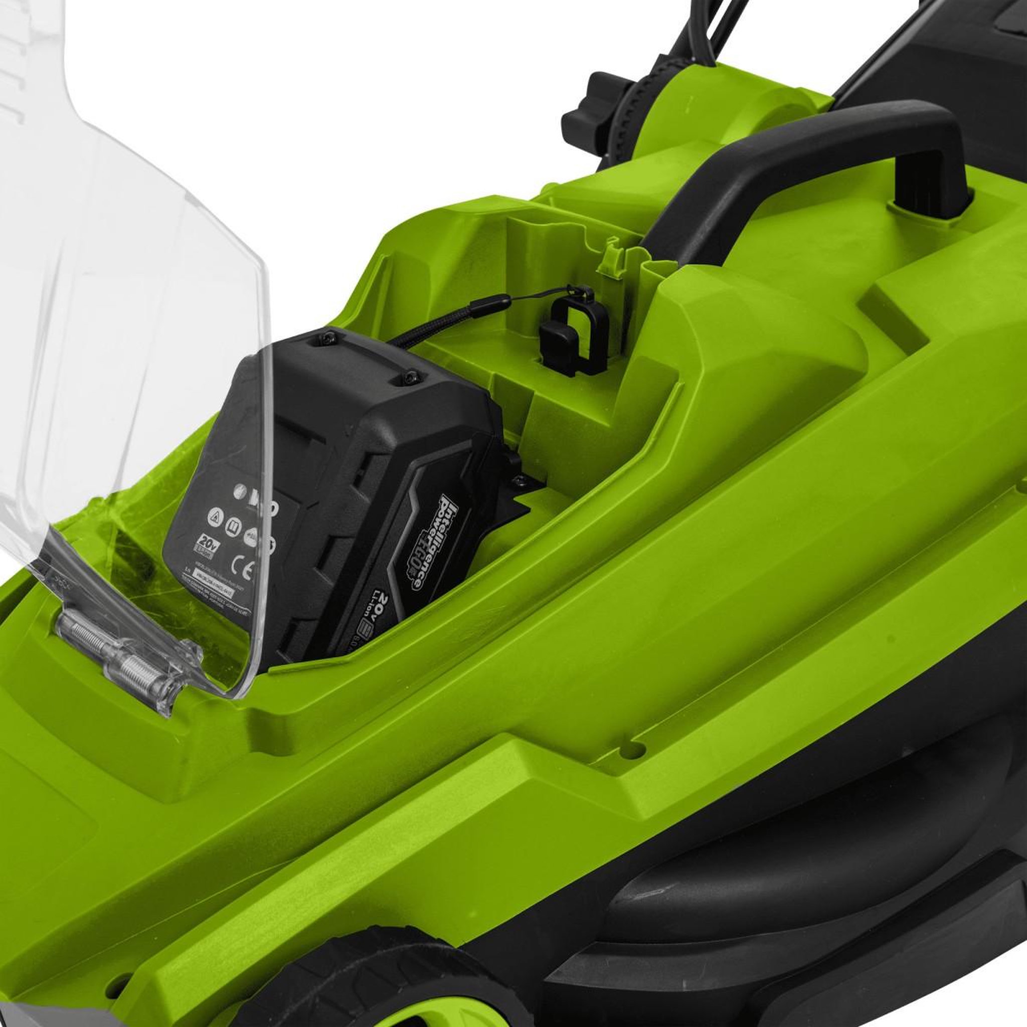 Voir la diapositive 2 : VITO Tondeuse à gazon 20v - 2 batteries lithium 2.0ah chargeur double bac 30l gazon 300m2 vito