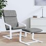Voir la diapositive 3 : VIDAXL Chaise de relaxation Gris fonce Tissu