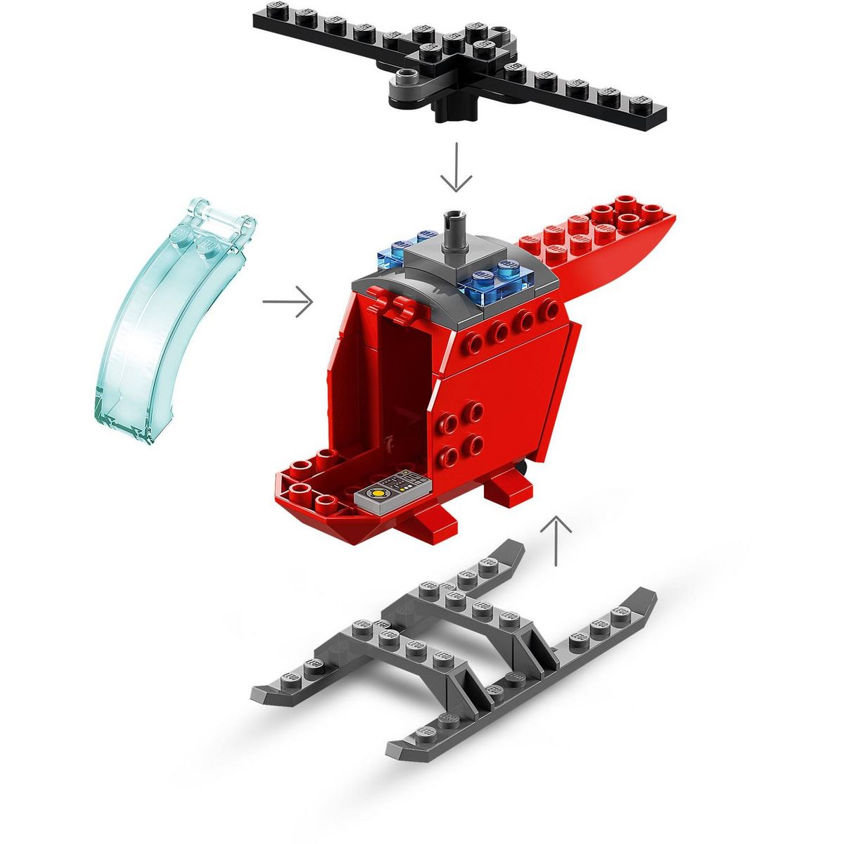 LEGO City 60318 - L'hélicoptère des pompiers 