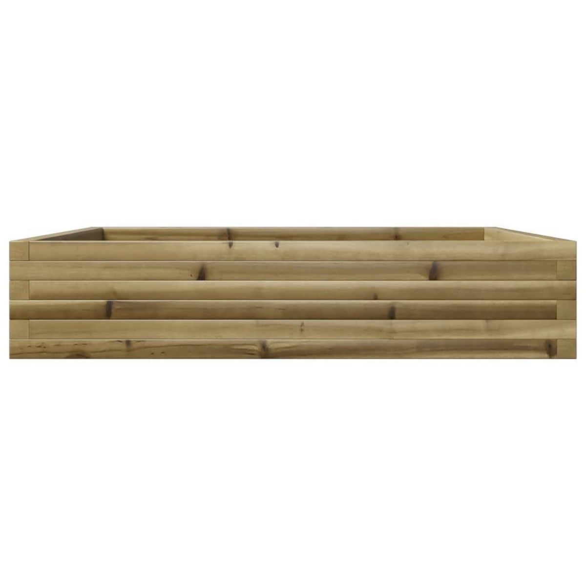 VIDAXL Jardiniere 110x110x23 cm bois de pin impregne