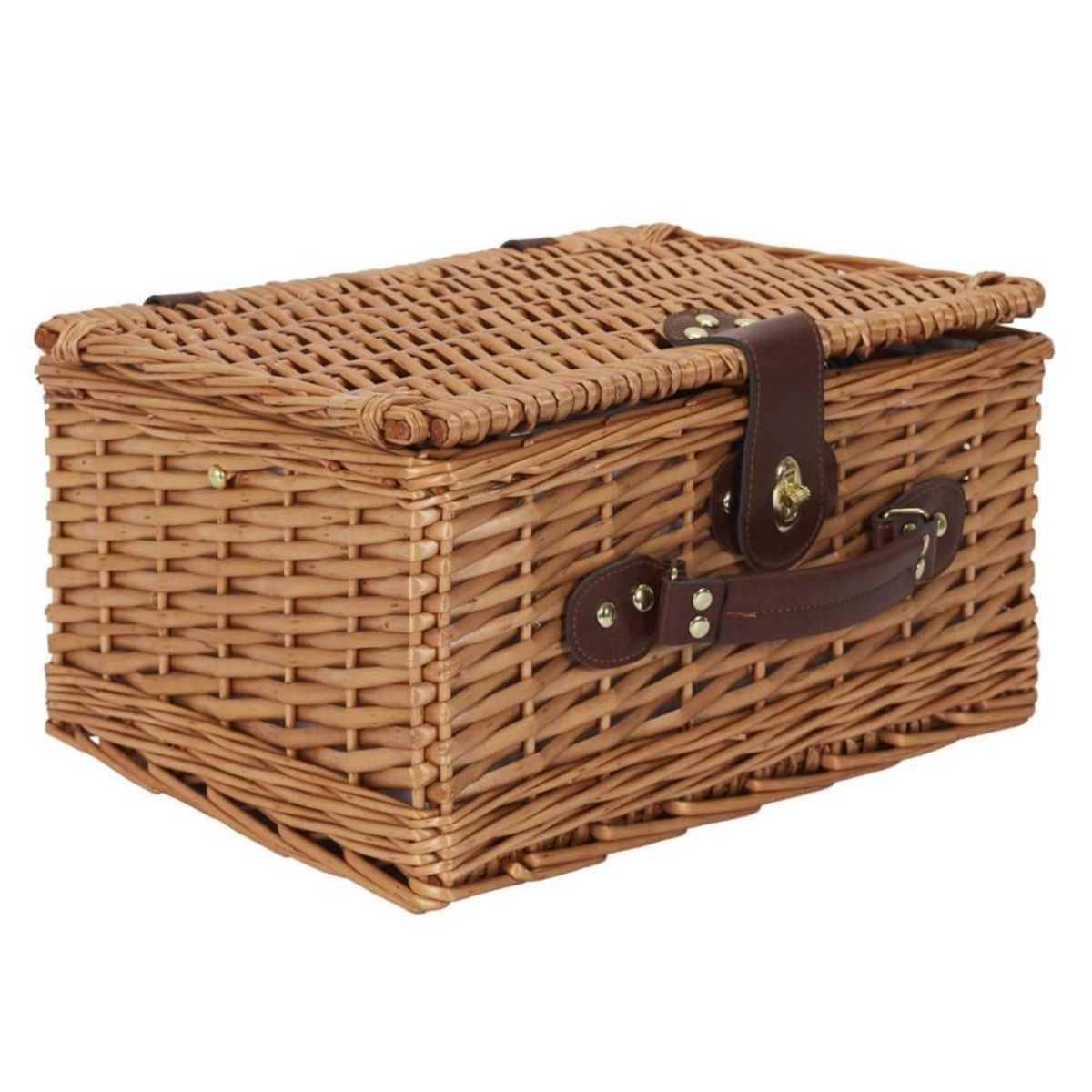 The Home Deco Factory Panier de pique nique avec vaisselle pour 4 personnes