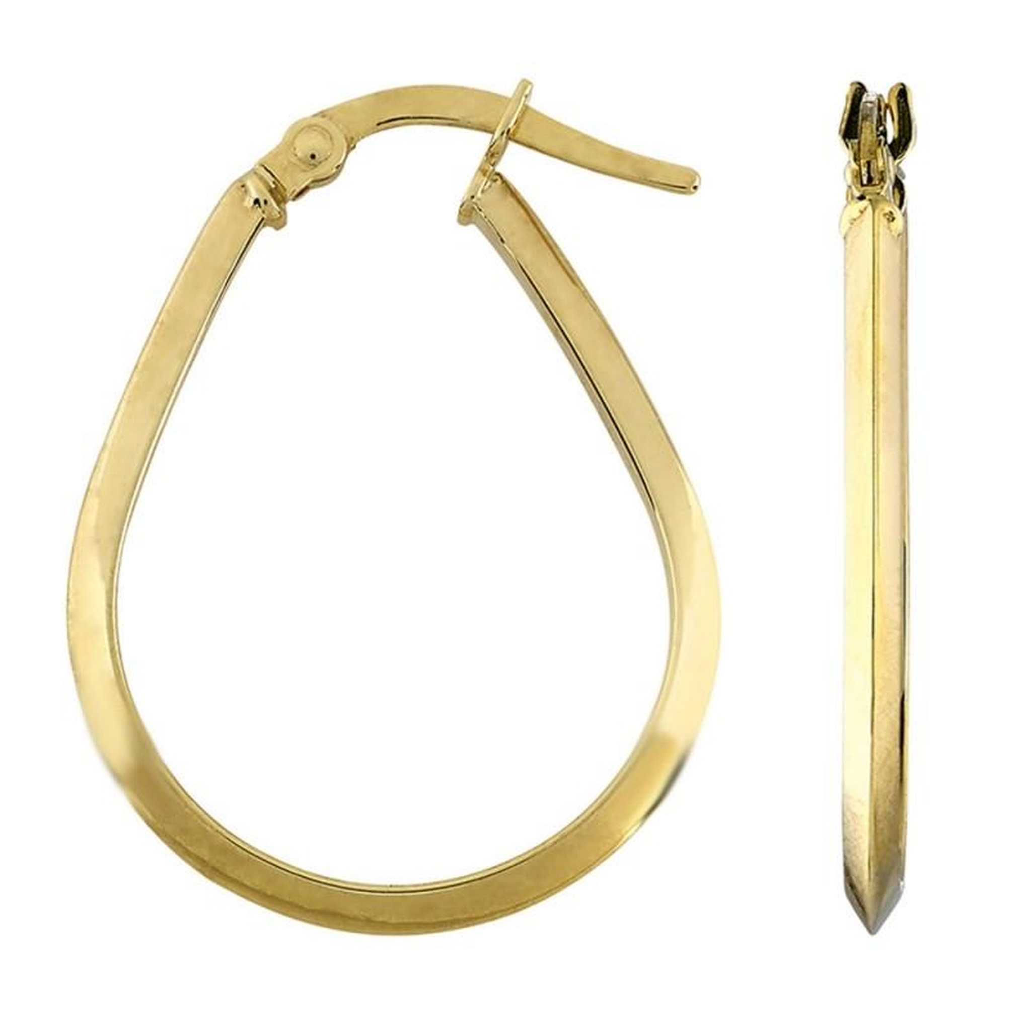 Voir la diapositive 1 : L'ATELIER D'AZUR Boucles d'Oreilles Or 18 Carats 750/000 Jaune - Créoles