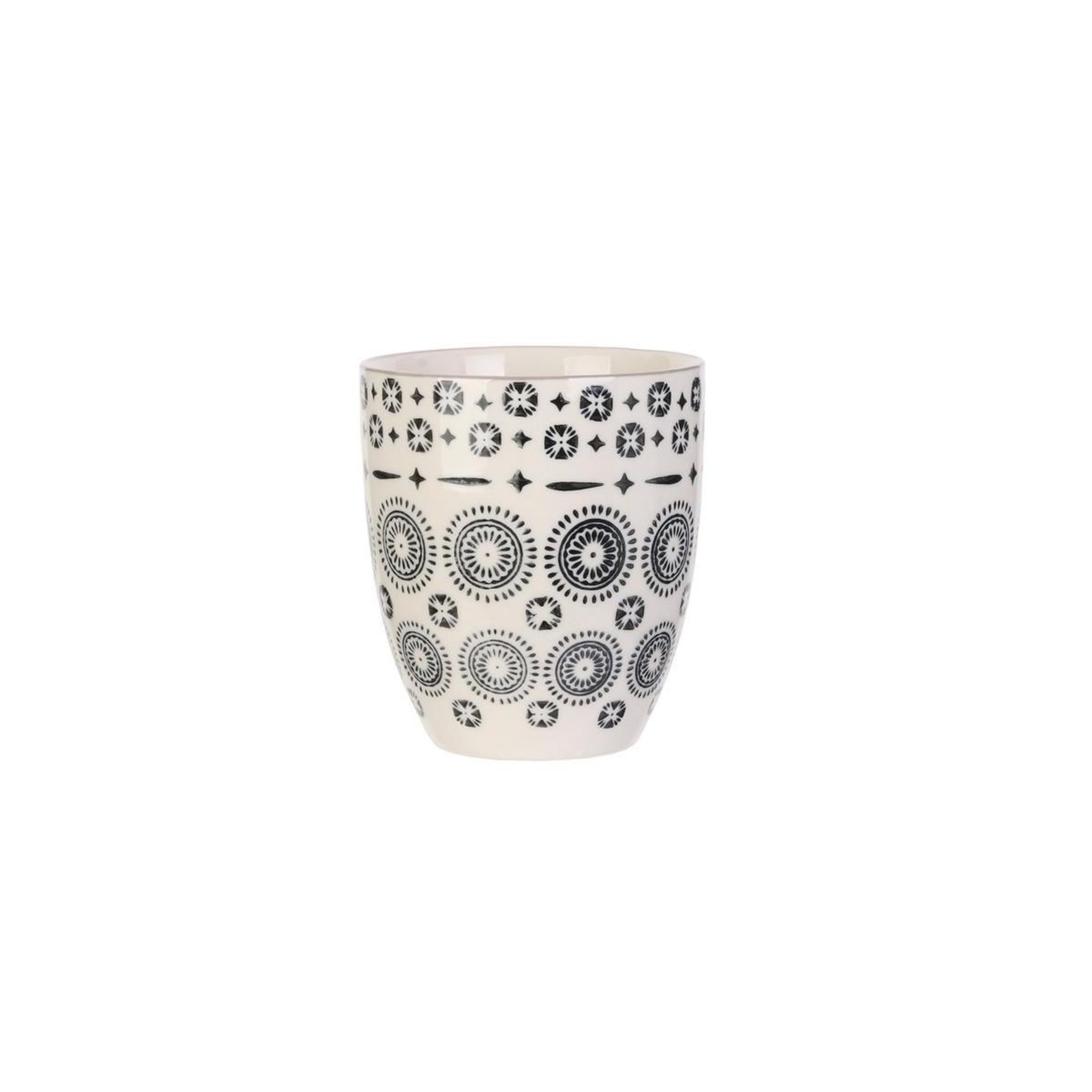 Voir la diapositive 3 : Saveur et dégustation 4 Mugs design ethnique Mirage - 250 ml - Blanc