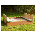 AXI Bac à sable avec bancs XL-bois-H 20 cm-Ella 