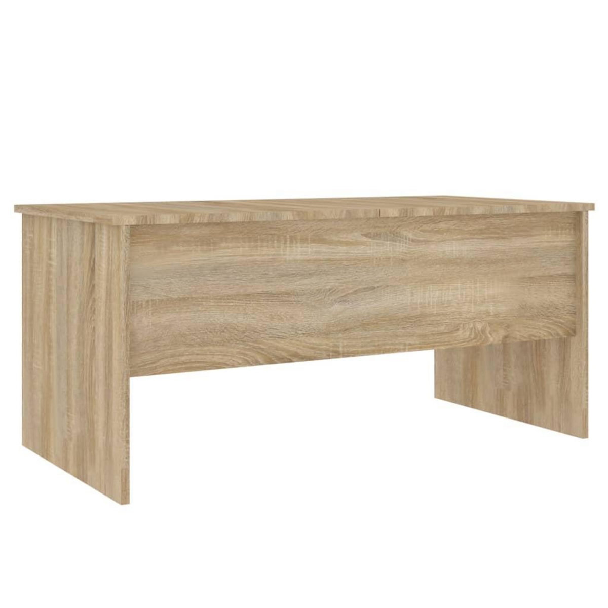 VIDAXL Table basse chene sonoma 102x50,5x46,5 cm bois d'ingenierie