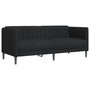 Voir la diapositive 5 : VIDAXL Ensemble de canapes 2 pcs noir tissu