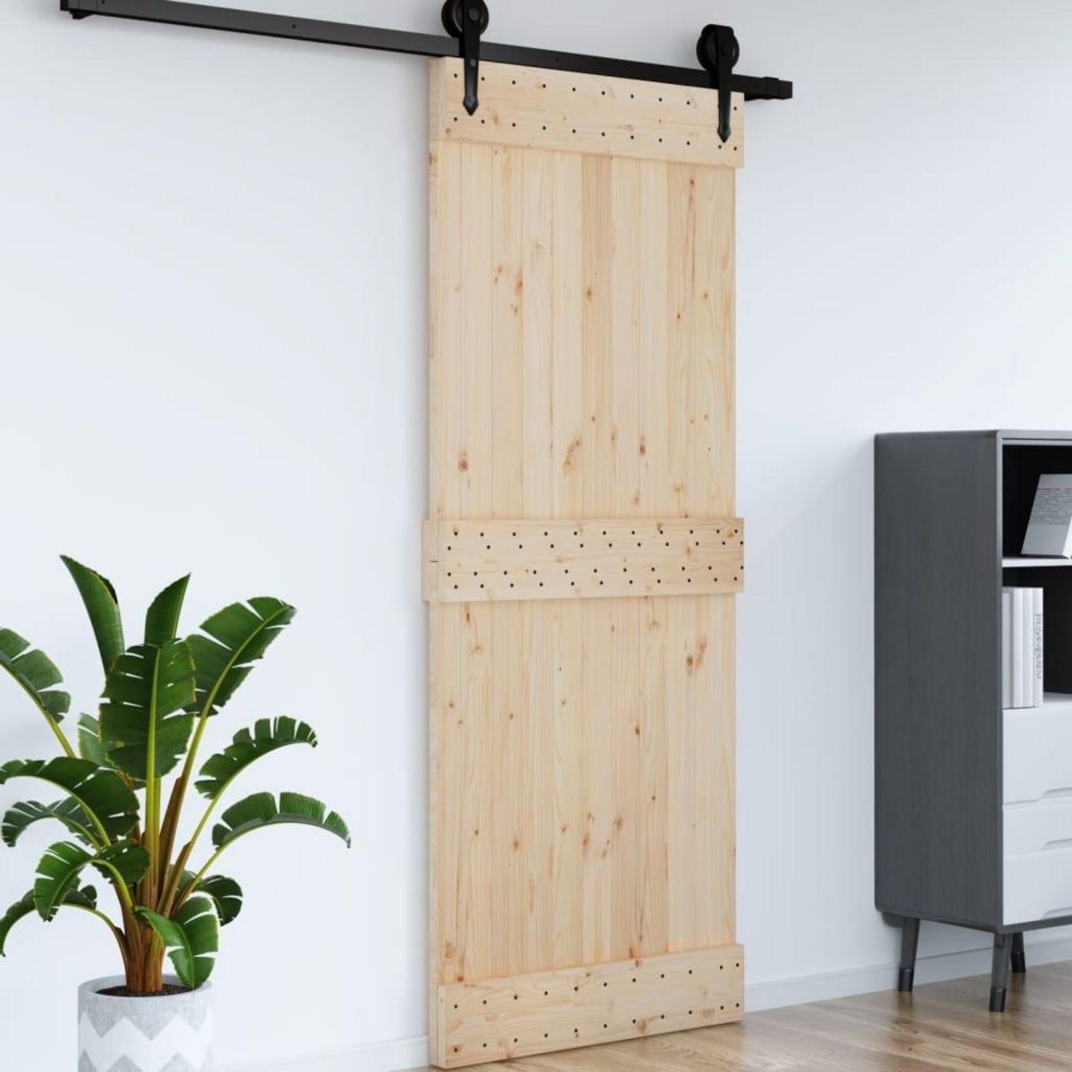 VIDAXL Porte NARVIK 90x210 cm bois massif de pin