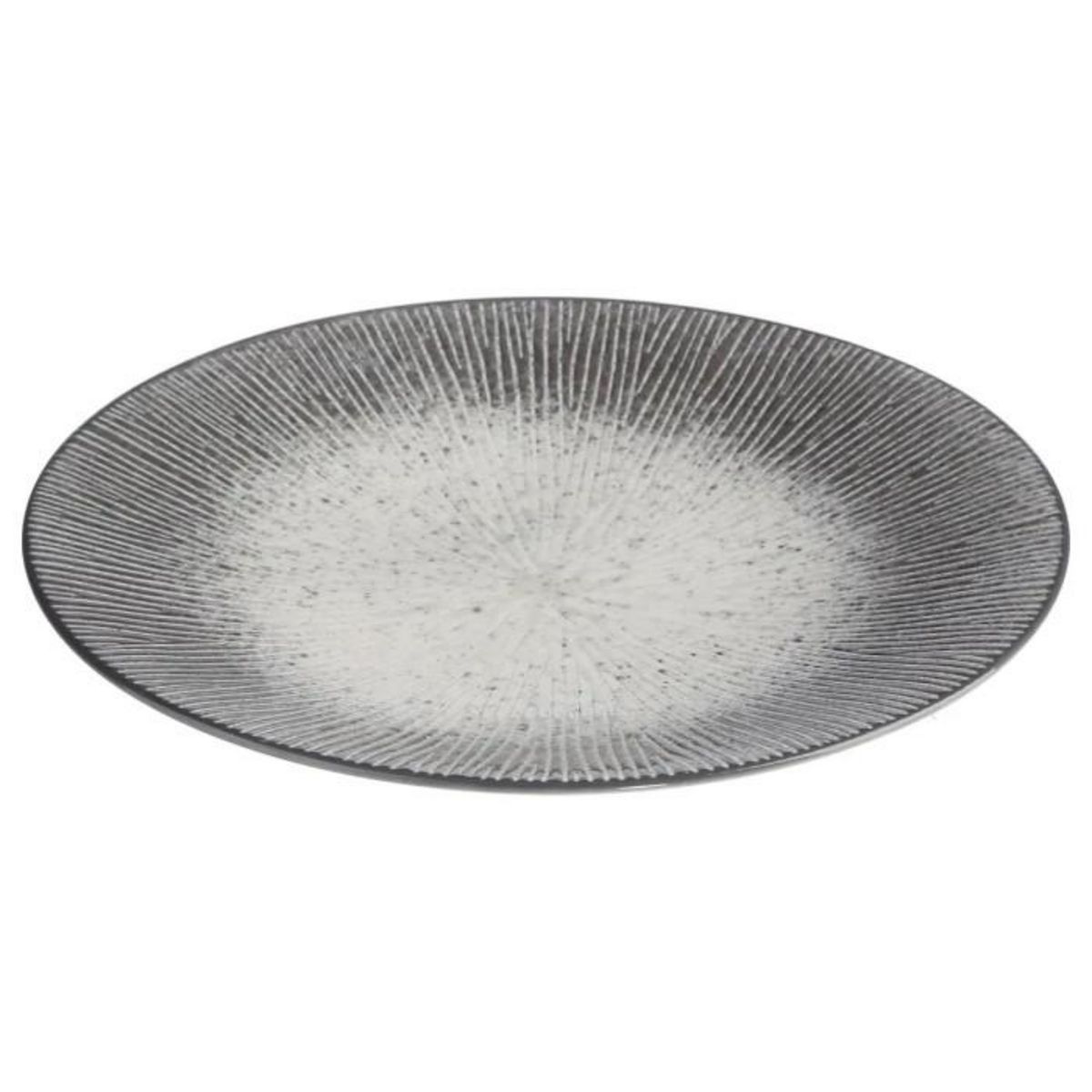 SECRET DE GOURMET Lot de 6 Assiettes à Dessert  Atelier  20,5cm Gris