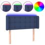 Voir la diapositive 2 : VIDAXL Tete de lit a LED Bleu 93x16x78/88 cm Tissu