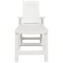 Voir la diapositive 3 : VIDAXL Chaise longue blanc plastique