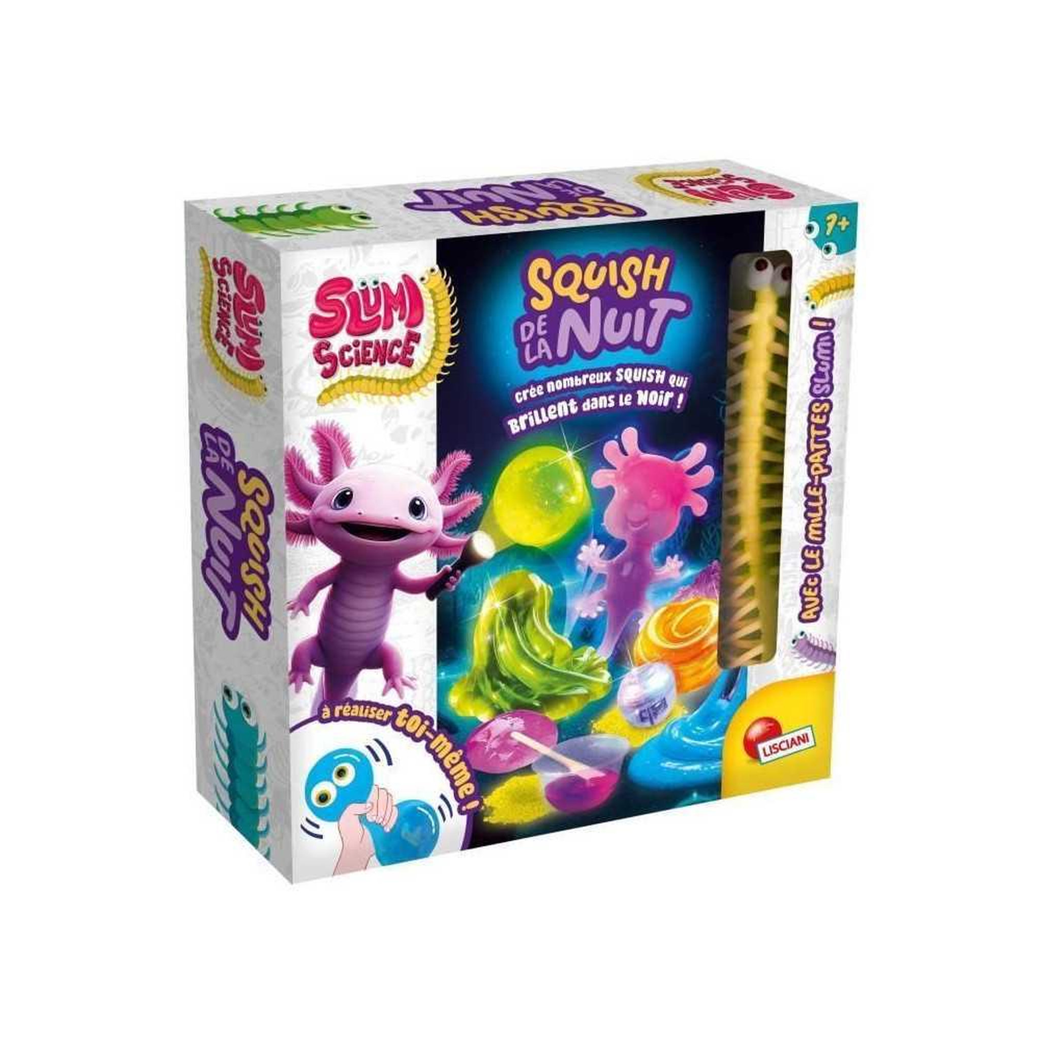 LISCIANI GIOCHI Créatures Fluo - Kit Scientifique - SLUMI SCIENCE - Composants Fluorescents, Expérience Lumineuse