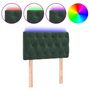 Voir la diapositive 2 : VIDAXL Tete de lit a LED Vert fonce 80x7x78/88 cm Velours