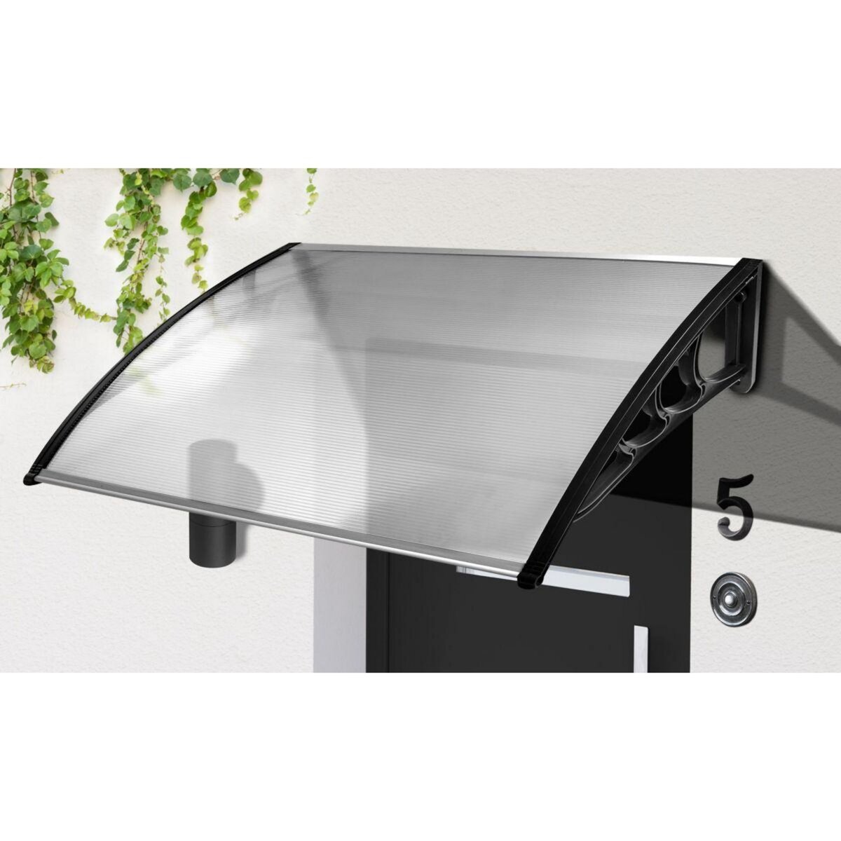 Inkazen Marquise en polycarbonate transparent 80 x 240 cm