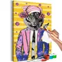 Paris Prix Tableau à Peindre Soi-Même  Tiger in Hat  40x60cm