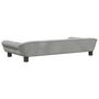 Voir la diapositive 5 : VIDAXL Lit pour chien gris clair 100x50x21 cm velours