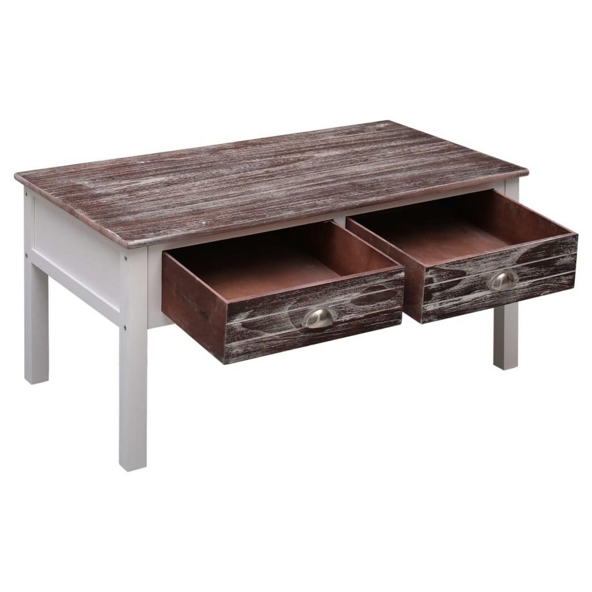 VIDAXL Table basse Marron 100x50x45 cm Bois