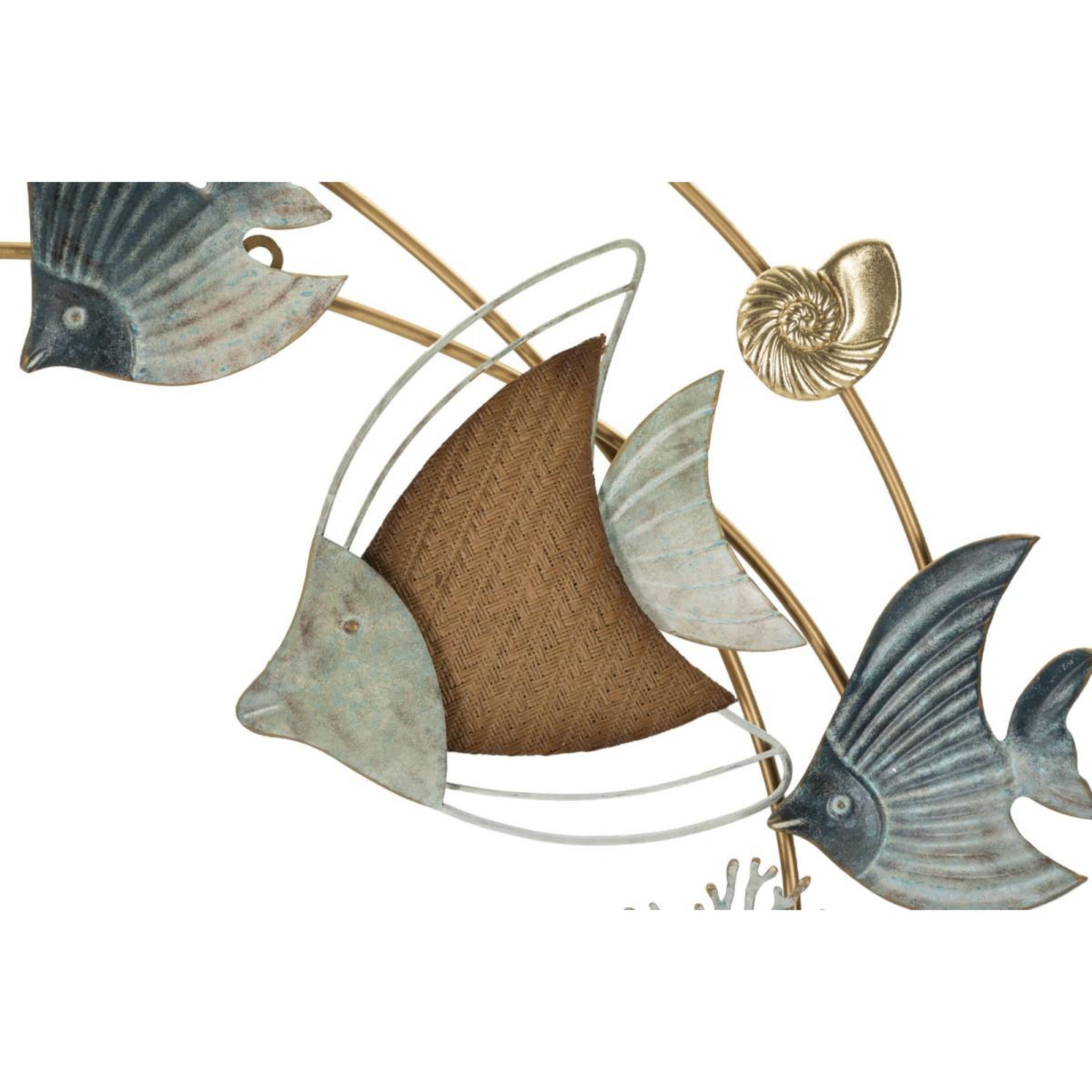 Voir la diapositive 2 : Paris Prix Décoration murale en métal  dory  86cm multicolore