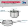 Voir la diapositive 2 : 666 Barcelona Ensemble de 2 Poêles de cuisson 28 et 32 cm et 1 faitout 24 cm Elo Profi Brillant