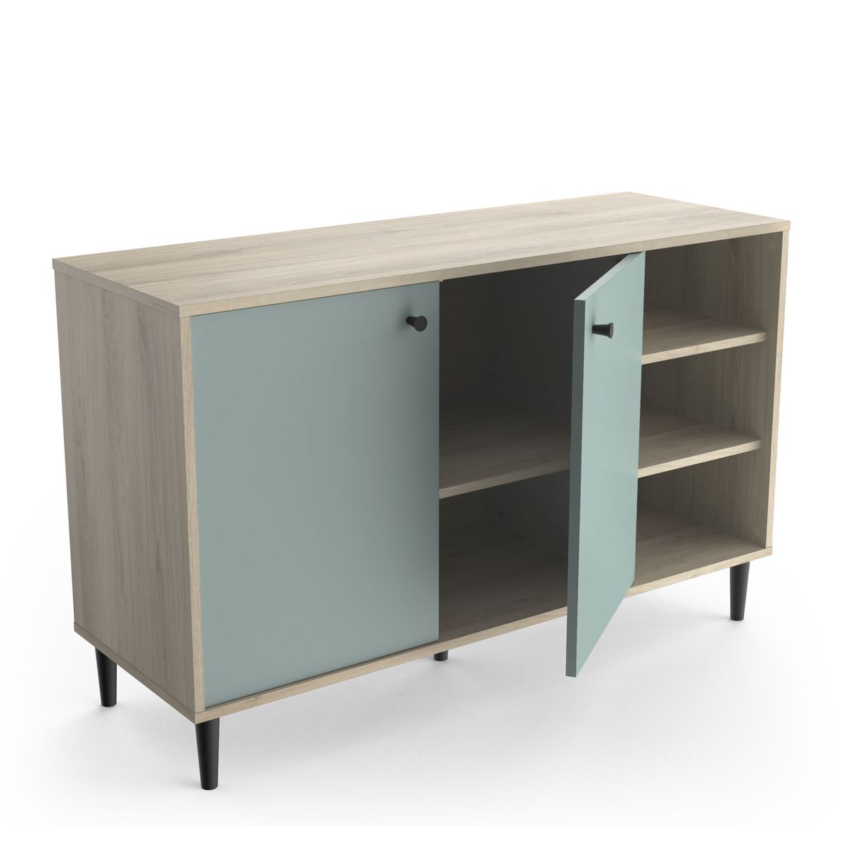 Buffet 2 portes 3 niches L110cm SMART