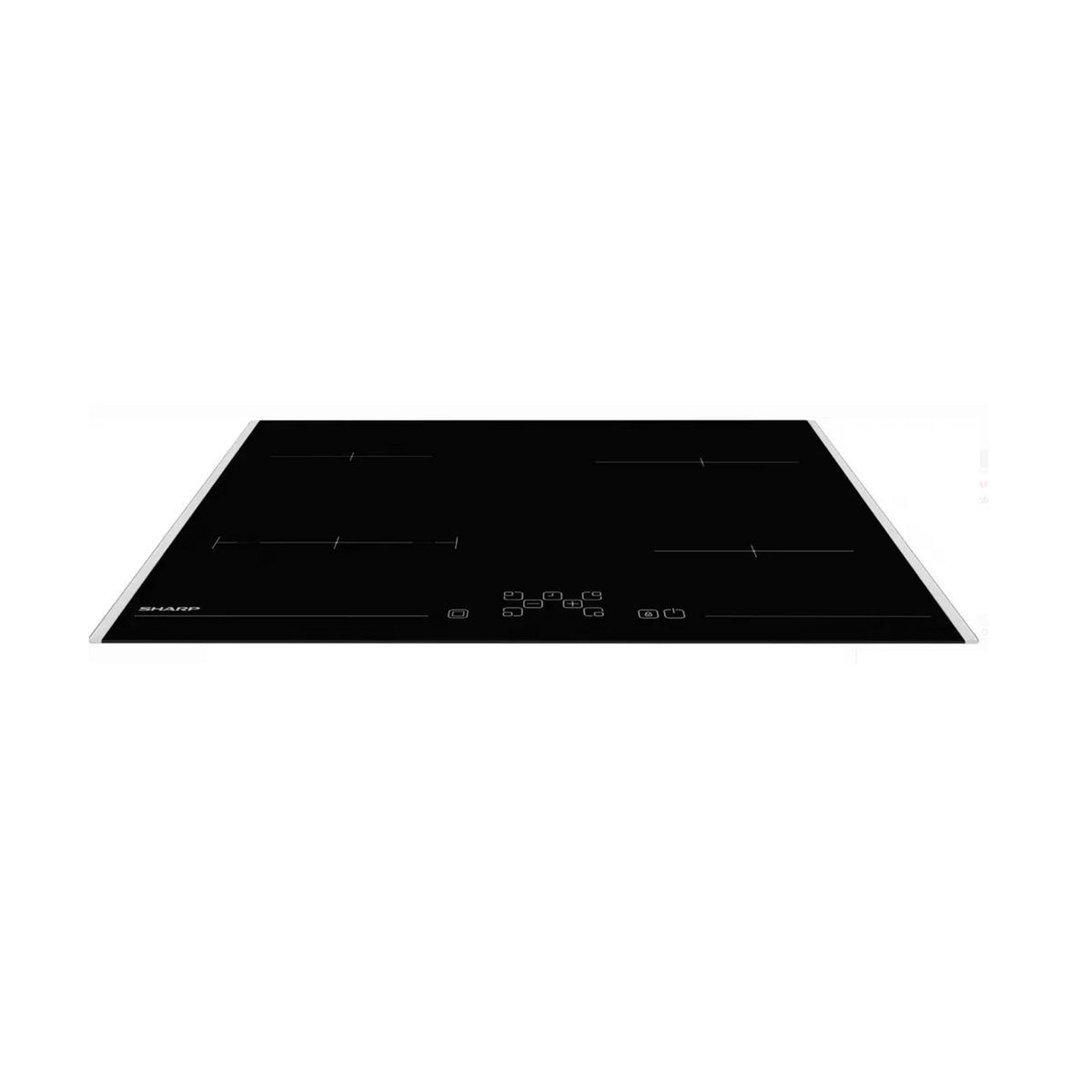 Voir la diapositive 3 : Sharp Table de cuisson vitrocéramique 59cm 4 feux 5900 noir - KH6V08FT0K