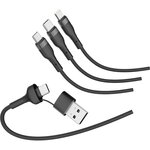 Mobility Lab Câble trio 3 en 2 Lightning micro USB  USBC 1m tres