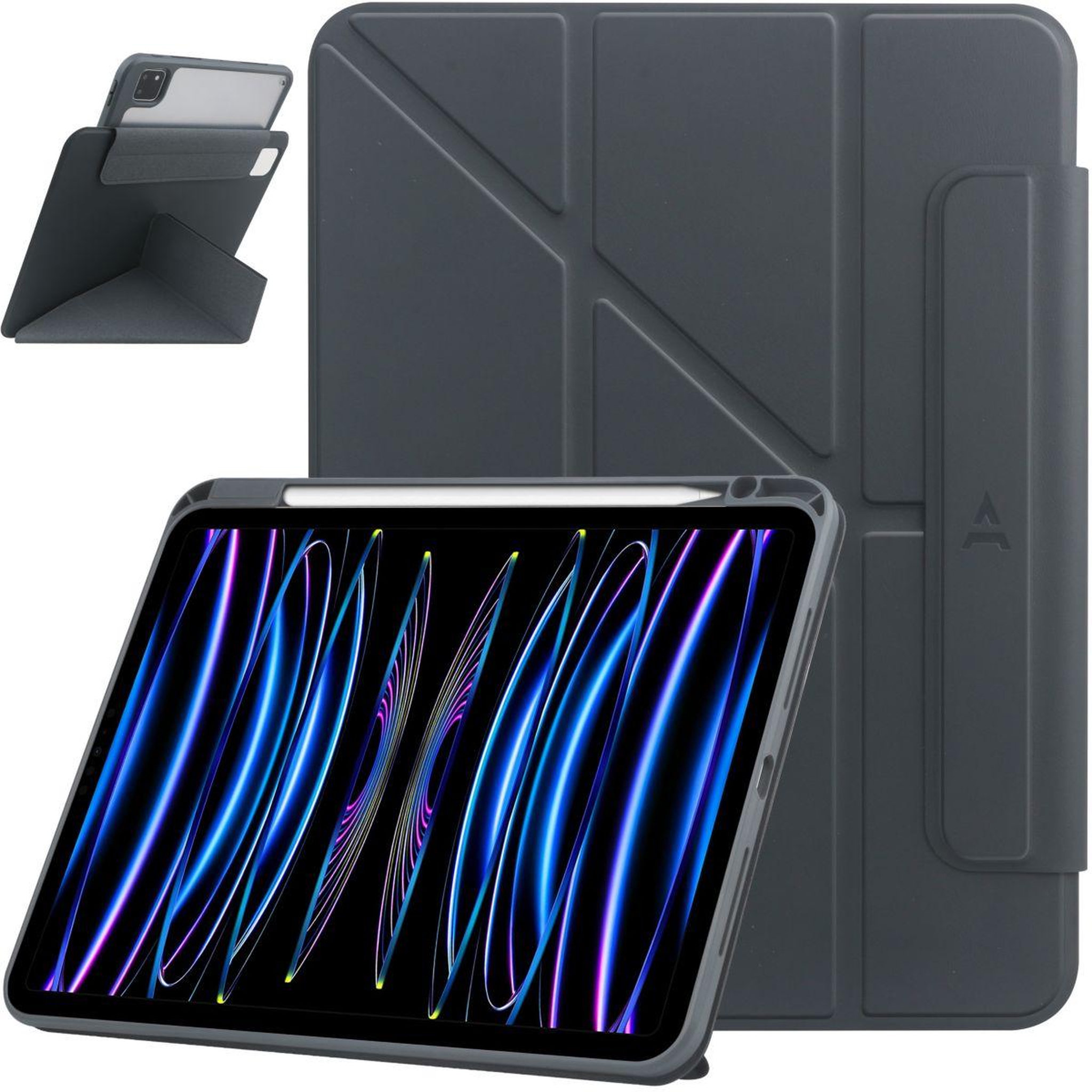 Voir la diapositive 1 : ADEQWAT Etui iPad Pro 11 2024