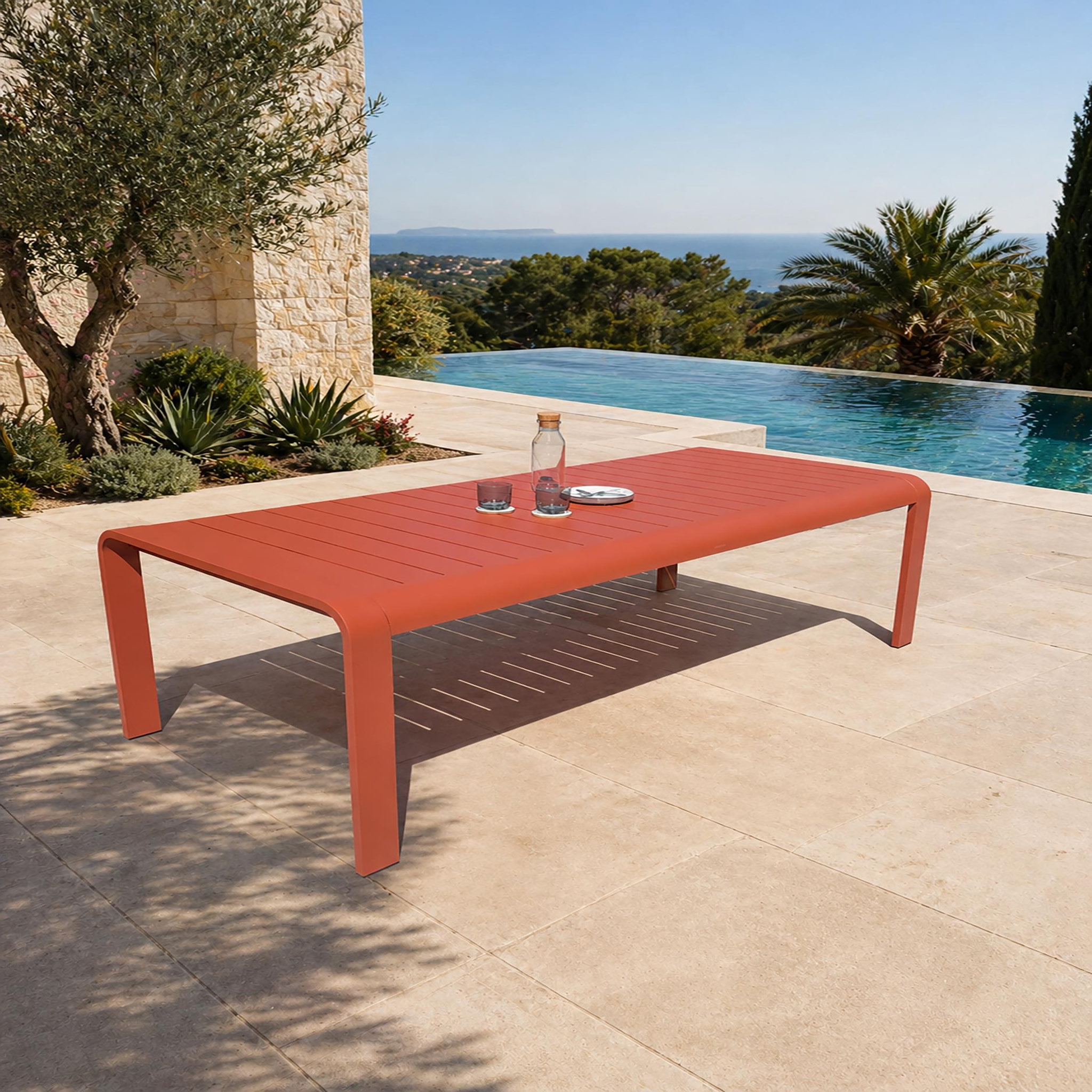 Voir la diapositive 2 : DCB GARDEN Table de jardin en aluminium
