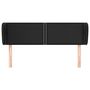 Voir la diapositive 3 : VIDAXL Tete de lit avec oreilles Noir 147x23x78/88 cm Similicuir