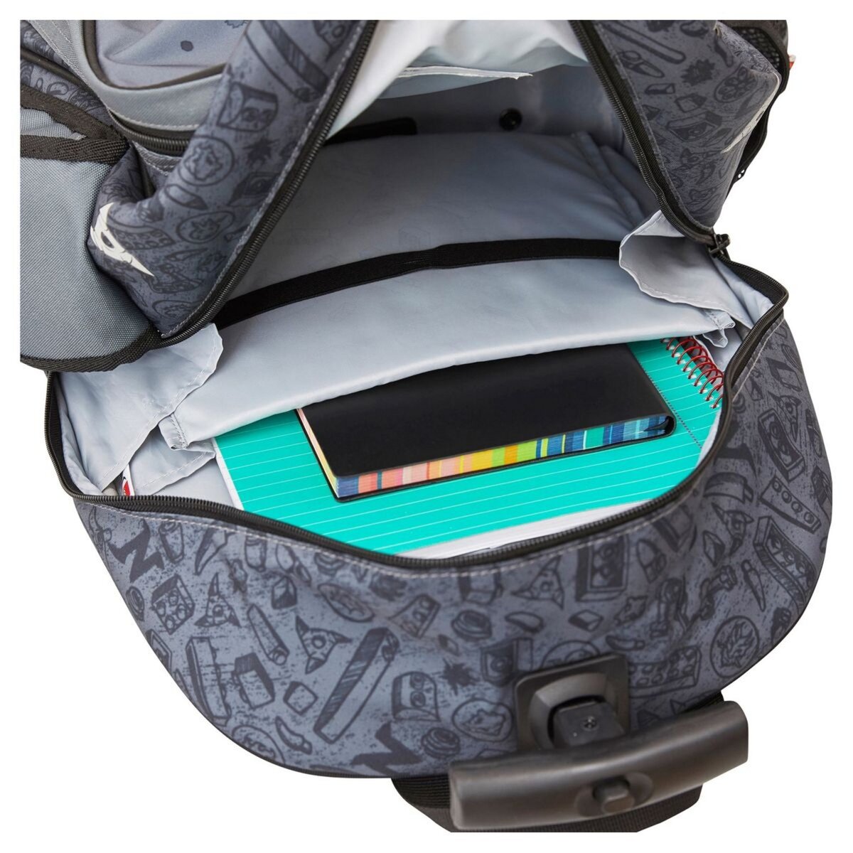 LEGO Sac à dos à roulettes noir et or NINJAGO