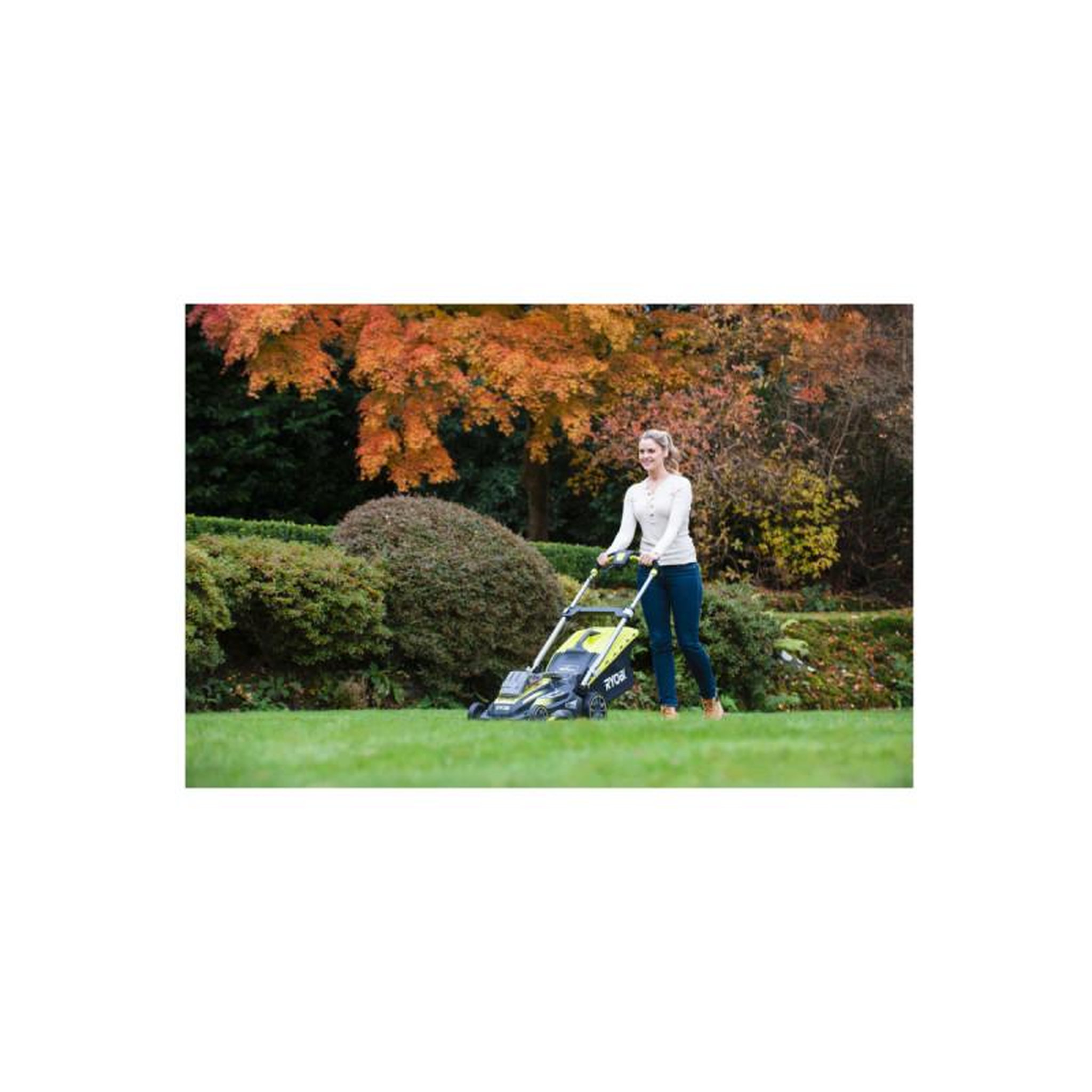 Voir la diapositive 4 : Ryobi Tondeuse RYOBI 36V MaxPower - coupe 40cm - 1 batterie 6,0Ah - 1 chargeur - RLM36X41H60PG