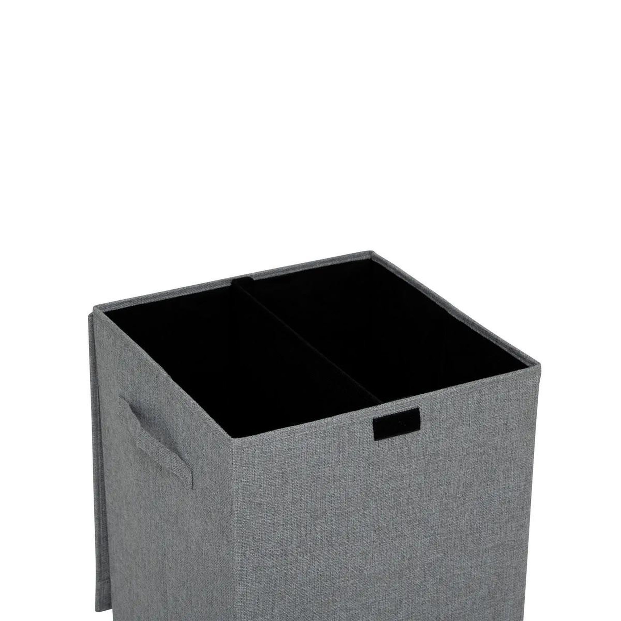 Voir la diapositive 4 : FIVE Panier à linge avec séparateur  colors  74l gris béton