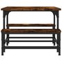 Voir la diapositive 5 : VIDAXL Table basse chene fume 100x50,5x40 cm bois d'ingenierie