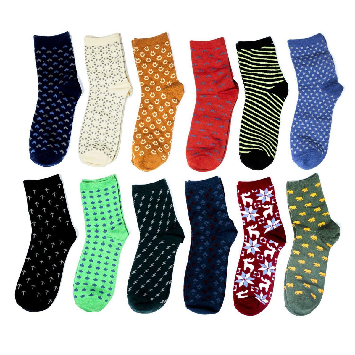 The Home Deco Factory Calendrier de l'Avent 12 paires de chaussettes Homme