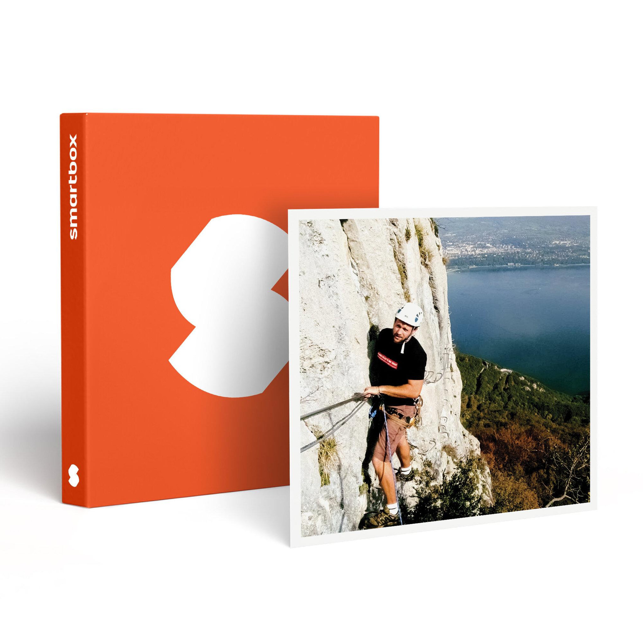 Smartbox 3h de parcours sur la via ferrata avec photos face au lac du bourget - coffret cadeau sport & aventure