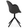 Voir la diapositive 3 : Paris Prix Chaise Design en Tissu  Maryellen  85cm Gris Foncé
