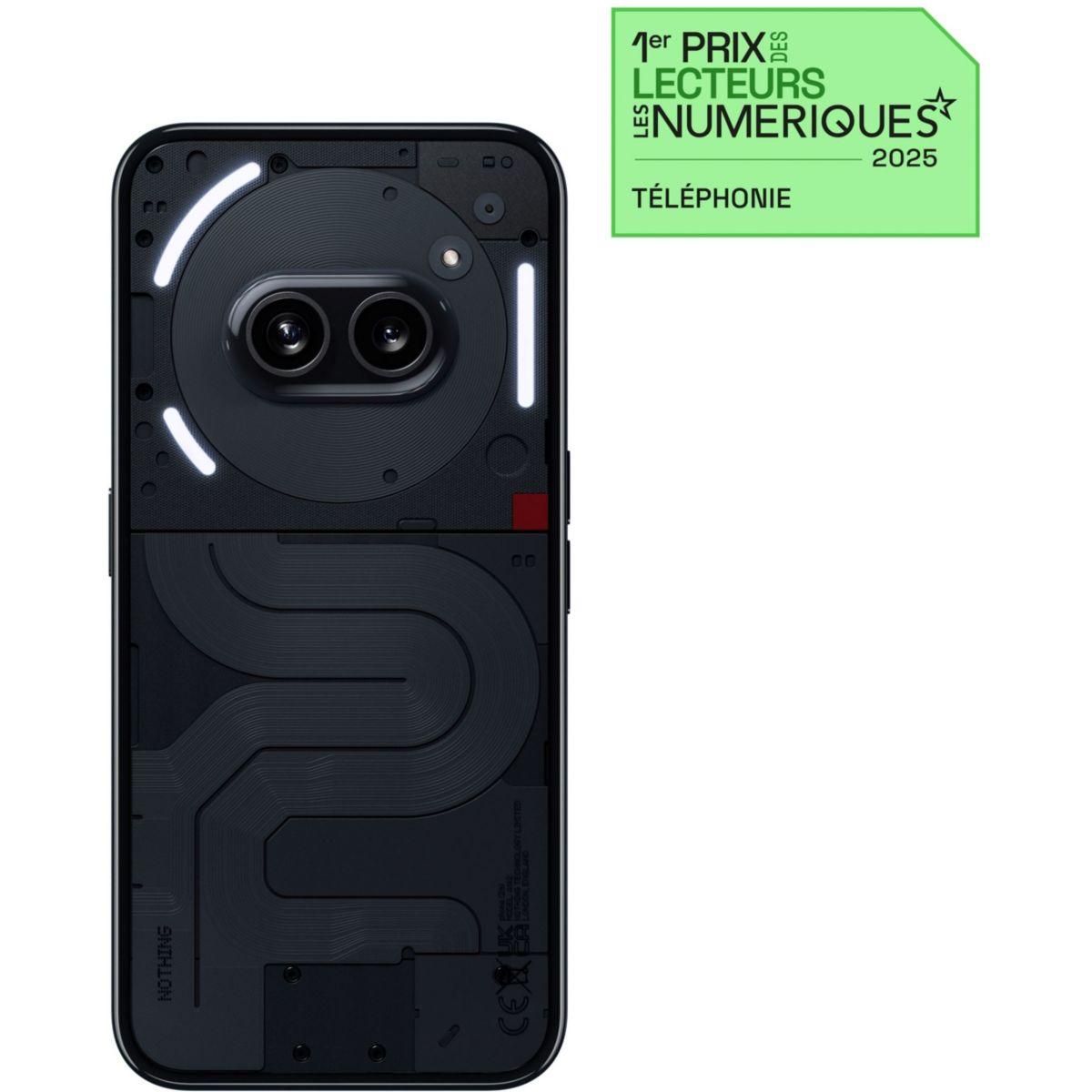 NOTHING Téléphone portable Pack Phone(2a) Noir 256Go+Charg45W+Coque